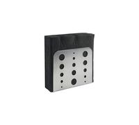 APS porte-serviettes, distributeur de serviettes en acier inoxydable 18/0, porte-serviettes avec dessous protégeant le meuble pour les serviettes pliées en 1/4, poli mat, 4,5 x 15 cm, hauteur 12,5 cm.