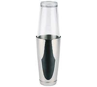 APS Boston Shaker, tasse 700 ml + verre 400 ml, alimentaire, lave-vaisselle, shaker à cocktail noble, acier inoxydable poli