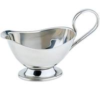 APS saucière en acier inoxydable de haute qualité, repas de Noël, sauce pour rôti/dessert, vaisselle, pour 250 ml, 16 x 7,5 cm, H : 9 cm