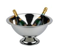 APS Seau à champagne Acier inoxydable poli miroir Bord poli mat
