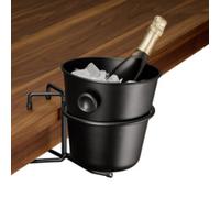APS Seau à vin/champagne avec 2 poignées, noir