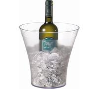 APS Seau à vin ou Champagne Ø (Oben) 22 cm, H: 23 cm SAN, Transparent gefrostet