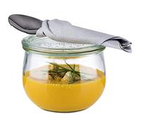 APS Set de 6 Verres Originaux WECK 580 ML avec Couvercle - Ø 11 cm/Hauteur 9 cm/Forme Tulipe