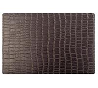 APS Set de Table Croco, Set, Sets de Table en Plastique, Dessous antidérapant, 30 x 45 cm, Brun