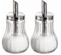 APS sucrier Ø 8 cm, H: 15 cm, 250 ml Conteneur en verre (Lot de 2)