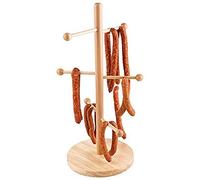 APS support à bretzel ou à saucissons Ø 28 cm, H: 50 cm, Fuß-Ø 22 cm Buchenholz, lackiert