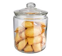 Pot de stockage APS "Classic" - Pot de stockage en verre de haute qualité d'une capacité de 4,0 litres - vos produits restent frais grâce au couvercle en verre avec joint, pot de stockage