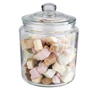Pot de stockage APS "Classic" - Pot de stockage en verre de haute qualité d'une capacité de 0,9 litre - vos produits restent frais grâce au couvercle en verre avec joint, pot de stockage