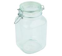APS verre, fermeture hermétique 12 x 12 cm, H: 22 cm, 2 Liter mit luftdichtem Klappdeckel