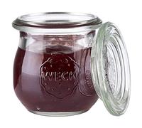 APS Weck 82350 Lot de 12 mini verres en forme de tulipe avec couvercle Transparent 75 ml Hauteur 5,5 cm Hauteur 6 cm