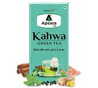 APSARA Lot de 36 sachets de thé vert détoxifiant Kahwa épicé, nettoyage naturel du corps et renforceur immunitaire avec sel gemme, tulsi, cardamome, cannelle, poivre noir, thé ashwagandha