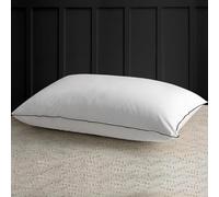 APSMILE Oreiller en Plumes 80x80 avec Remplissage à 3 Compartiments - 80x80 100% Coton Bio, Doux & Soutien (Blanc, Lot de 1)…