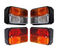 APSMOTIV Clignotant avant et feux arrière avec ampoule pour tracteur Massey Ferguson Deutz Fahr 1673840M91 1673841M91 1678580M91 1678840M91