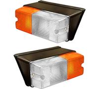 APSMOTIV Ensemble Complet de Voyants de Tracteur 12V - Lampe Clignotante + Feux Arrière avec Ampoules - Compatible Farmtrac, Sonalika, Indofarm, Standard, Deutz Fahr