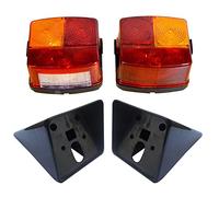 APSMOTIV Ensemble de Feux arrière du Tracteur avec Supports et Ampoules 12V adaptées aux Feux arrière tracteurs