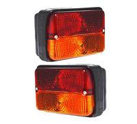 APSMOTIV Front Side Indicator Lamp Light Assembly and Tail Lights set with bulb For Massey Ferguson Deutz Fahr Tractor 1673840M91 1673841M91 1678580M91 1678840M91