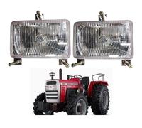 APSMOTIV Phares de tracteurs ensembles de phares d'assemblage avec 12v volt compétitif pour Massey Ferguson I 200 3000 300 6100 I Série NA articulée