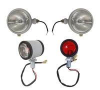 APSMOTIV Tractor Headlights |Mudguard Side Lights with 12V Bulb Compatible with David Brown 700, 800, 900, 1200 Series Massey Ferguson 35 35X 65 765 and Case/IH B250 B275 B414 B444 Tractors (Grey)