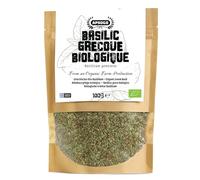 Apsogo Basilic - Basilic bio séché de Grèce - Qualité supérieure et saveur aromatique, parfait comme épice ou tisane (100 g)