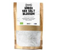 APSOGO Cristaux de Sel Marin Grecs - Fleur de sel de l’Égée - Non raffiné, sans additifs - 300g en sachet écologique refermable