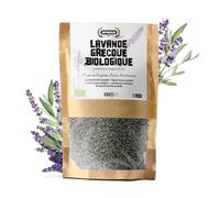 Apsogo Lavande Bio de Grèce - Lavande Séchée pour Tisane et Cuisine, 100g | Lavande vraie de Grèce, récoltée à la main dans le Péloponnèse - lavande comestible pour tisane, pâtisserie et cuisine