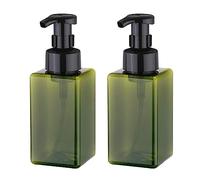 Apstaqeoo Lot de 2 distributeurs de savon moussant - 450 ml - Rechargeables - Flacons vides en plastique - Pour salle de bain, cuisine, hôpital, clinique - Vert