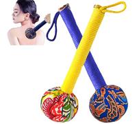 APSWUDR Marteau de massage manuel, marteau de massage pour tout le corps, marteau de massage pour douleurs dorsales, design breveté, bleu et jaune..