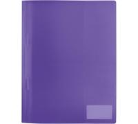 Apt-19487 - Pochette A4 Translucide En Film Polypropylène Stable Avec Étiquette Et Pochette D'insertion Format A4 Violet