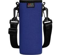 Apt-750ml Bolso De Botella De Agua Portátil De Neopreno, A Prueba De Caída Y Golpes, Funda Protecdora Impermeable De Cantimplora Al Aire Libre Con Correa De Hombro, Bleu Foncé