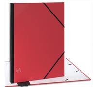 Apt-Acropaq Carton À Dessin A3-34 X 45 Cm, Avec Fermeture Élastique, Dos Extensible Pour Plus D'espace - Rouge