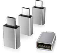 APT-Adaptateur USB C vers USB 4 Pack,Type C Mâle USB A 3.0 Femelle Convertir,Thunderbolt 4 OTG pour MacBook,iPhone 16 15,iPad Air 4 5 Mini 6,Surface Go,Microsoft,Galaxy A56 A55 A54,Tab S10 S9