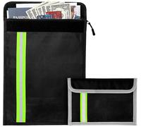 Apt-Belle Vous Lot De 2 Porte-Documents - Pochette Ignifuge - Documents A5 & A4 Et Objets De Valeur - Cahier Trieur Anti Feu - Organisateur Et Classeur - Boite Travail Et Scolaire