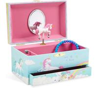 APT-- Boîte à Bijoux Musicale, Licorne Arc-en-Ciel, avec Tiroir de Rangement - Mélodie The Beautiful Dreamer