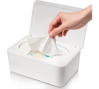Apt-Boîte À Lingettes Humides, Distributeur De Lingettes Bébé, Boîte De Rangement Pour Mouchoirs En Papier, Serviettes Humides Et Lingettes Nettoyantes, Blanc