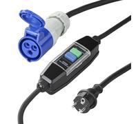 APT Câble CEE Schuko 1,5 M VDE 3x2,5 mm² avec interrupteur différentiel Fi Câble de connexion
