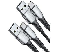 Apt-Cable Usb C, [2m +2m] 3.1a Qc À Charge Rapide Usb De Type C, Câble De Données Tressé En Alliage De Zinc Usb A Vers C Chargeur Usb Pour Samsung Galaxy S21 S20 S10 S9 Note 20 Oneplus Huawei Google.