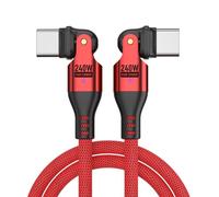 Apt-Câble Usb C Vers Usb C 1 M [240 W 48 V/5 A] Coudé, Pd3.1 & Qc4.0+, Câble De Charge Rapide 180 Degrés 140 W 100 W Pour Iphone 16 15/Pro Max/Plus, Samsung S24 Ultra S23 S22 S21, Macbook Pro/Air, Ip