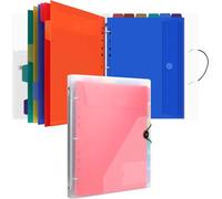 Apt-Classeur Avec 12 Pochettes Perforées Pour Documents Format A4 - Pochette Plastique, Trieur Document Pochette Plastique A4 Avec Rabat - Maison/Bureau (Transparent)