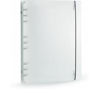 Apt-Classeur B5 Grand Format Transparent - Rond Classeur À Anneaux Métalliques Pour Format B5 Standard 9 Anneaux Pour Papier, Journal Rechargeable