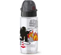 Apt-Emsa 518305 Gourde Plastique Transparent 6,8 X 6,8 X 21,2 Cm, Noir