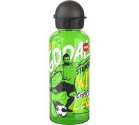 Apt-Emsa Gourde Tritan N30605 Teens - Capacité : 0,6 L - 100% Sûr/Pratique/Hygiénique/Étanche - Sans Danger - Bouchon Intelligent - Robuste - Design : Goal Striker