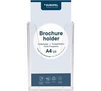 Apt-Europel Présentoir De Mural, 1/3 A4, 350075, Plastique Robuste Transparent