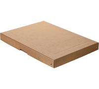 Apt-Falken - Ref. 22001776000f - Purebox Nature - 1 Boîte De Rangement Avec Couvercle - Emballage Cadeau - Sans Plastique - Format A3 - Hauteur 40 Mm - Poignée Découpée - Entourée D'un Ruban