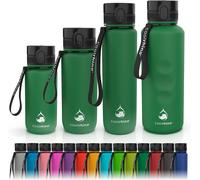 Apt-Gourde De 1500 Ml Pour Le Sport, L'extérieur, L'école, Le Fitness Et Les Enfants ¿ Bouteille D'eau Anti-Fuite Et Sans Bpa ¿ Convient Pour L'acide Carbonique (Rhino Forest Green, 1500 Ml)