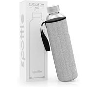 Apt-Gourde En Verre Avec Housse En Néoprène, Bouteille En Verre Borosilicate - Lavable Au Lave-Vaisselle, Adaptée À Toutes Les Boissons, Sans Bpa, 750ml