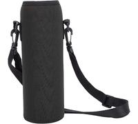 Apt-Housse De Protection Isotherme Pour Bouteille D'eau De Sport, En Néoprène, 750 Ml, Avec Bandoulière Réglable, Pour Les Randonnées En Plein Air (8 X 23 Cm), Noir