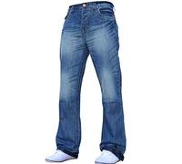 APT Jean évasé pour homme Bleu Taille 30-34