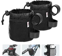 Apt-Kemimoto Porte Bouteille De V¿¿Lo, Porte Gobelet Pour V¿¿Lo, Porte Bouteille D'eau, Porte Gobelet Pour Poussette, Porte Bouteille De Bicyclette Avec Poches En Filet Pour Vtt, V¿¿Lo, Fauteuil Roul