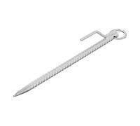 APT Lot de 2 ancrages au sol - Ancre tempête - 4 cm - Diamètre 18 mm - Acier - Avec œillet et crochet
