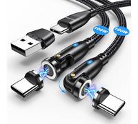 Apt-Lot De 2 Câbles De Charge Magnétiques Usb C - 100 W - 1,8 M/1 M - 9 Broches - Charge Rapide Magnétique - Usb C/A Vers Type C - Câble De Données Magnétique 5 A - Pour Galaxy